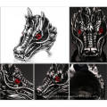 Popular custom stainless steel mens silver engraved dragon rings